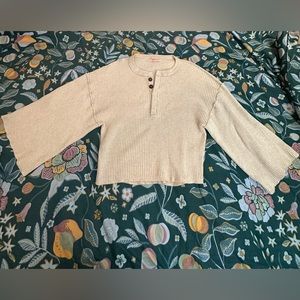 Urban Outfitters bell sleeve cropped sweater